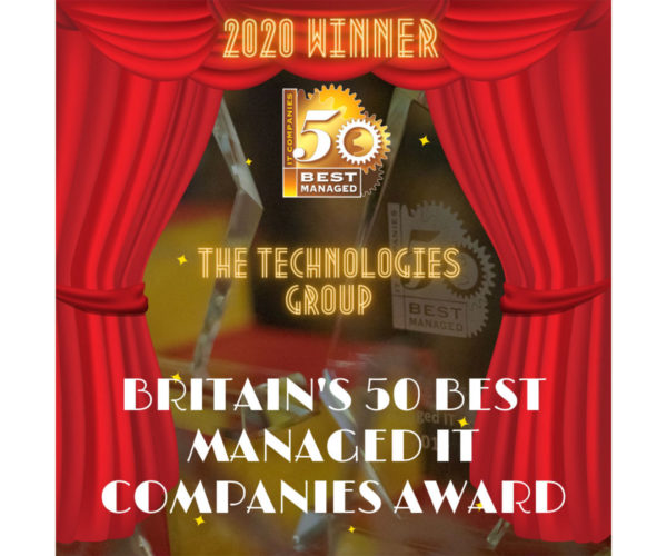 3rd Award Win for The Technologies Group, named as one of the UK's Top 50 Best Managed IT Companies