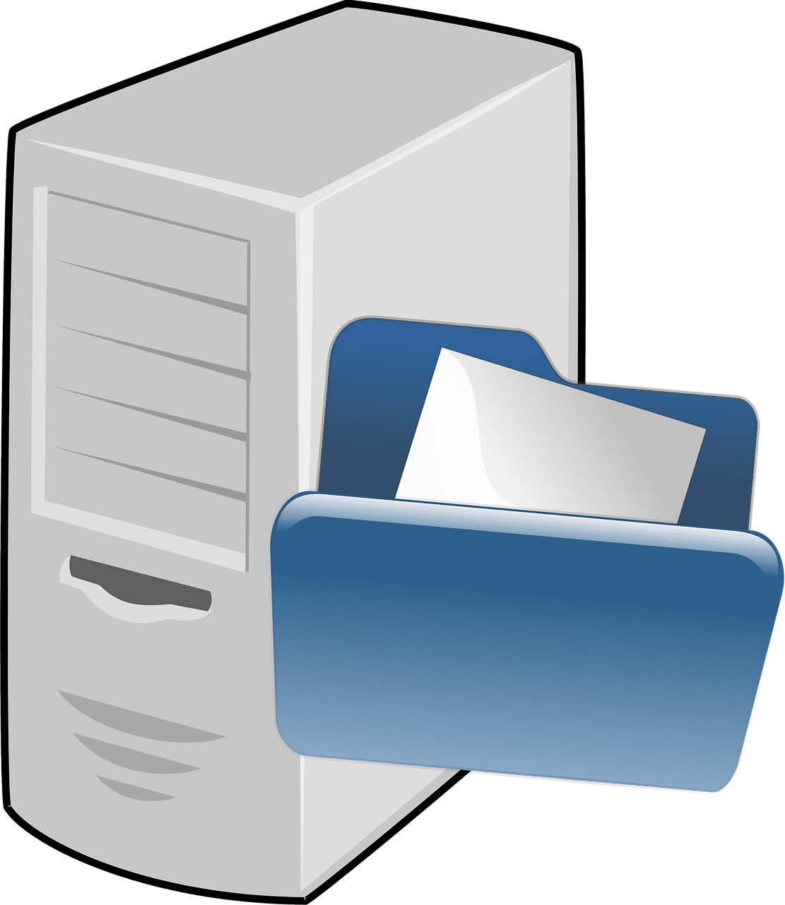 Free computer file network vector