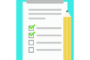 Free list notes icon illustration